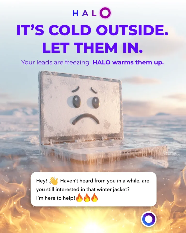 HALO. It's cold outside. Let Them In